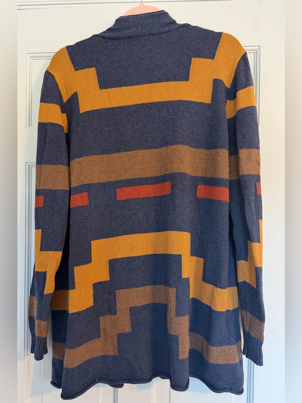 Pendleton Imnaha Southwestern Geometric Cotton Wool Cardigan Size L - Picture 4 of 6